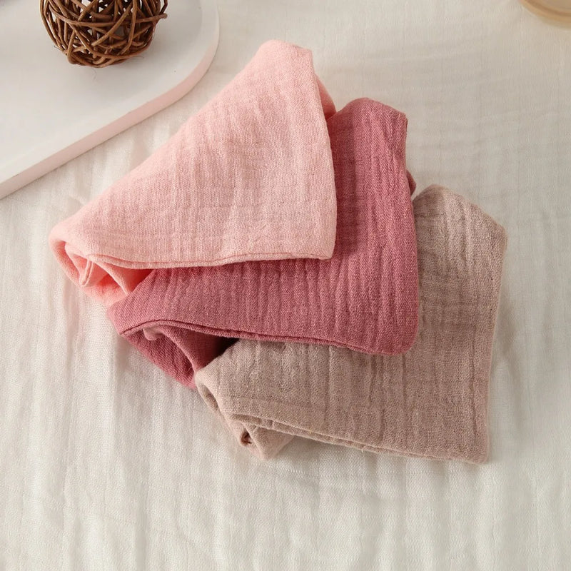 New 4-Layer Pure Cotton Baby Cotton Washcloth Absorbent Gauze Cotton Square Towels Soft Baby Towels Newborn Burp Cloth