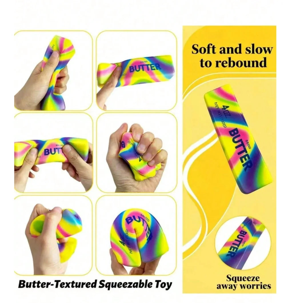 1/2/3/5Pcs Handmade Butter Stick Squishy Toy, Soft Sensory Relax Toy, Creative Present for Children & Adults