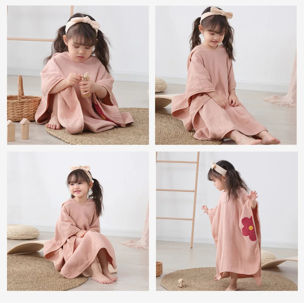 Cartoon Baby Bath Towel Microfiber Cotton Hooded Beach Towel Newborn Cape Towels Soft Poncho Kids Bathing Stuff Infant Washcloth
