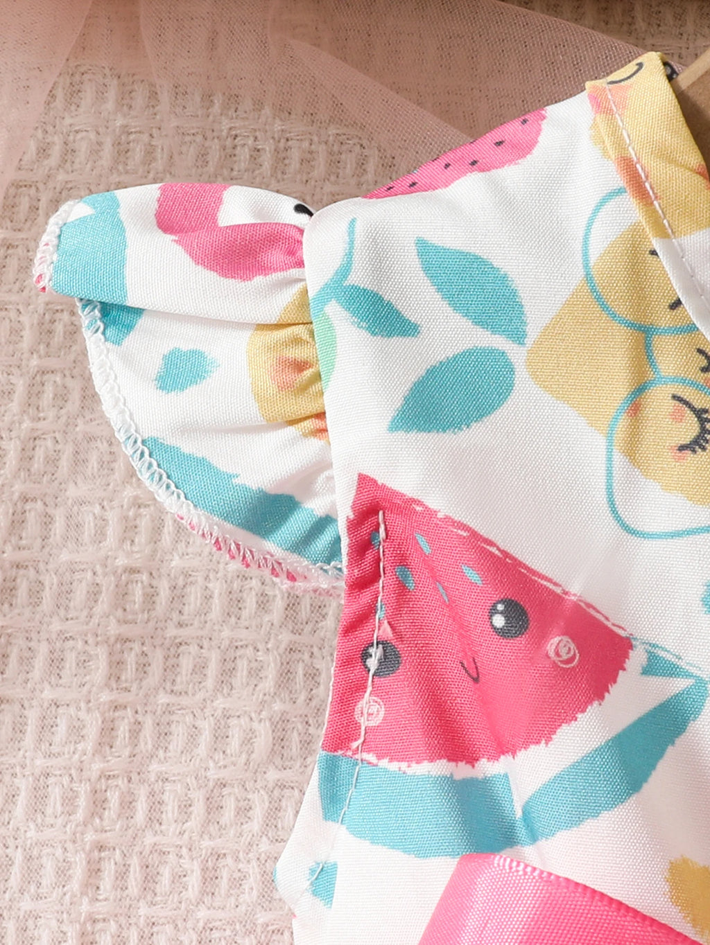 Baby girl Summer Dress Colorful Fruit Pattern Casual Dress+Hat 2Pcs/set suitable for Cute Female Babies aged 0-24 Months