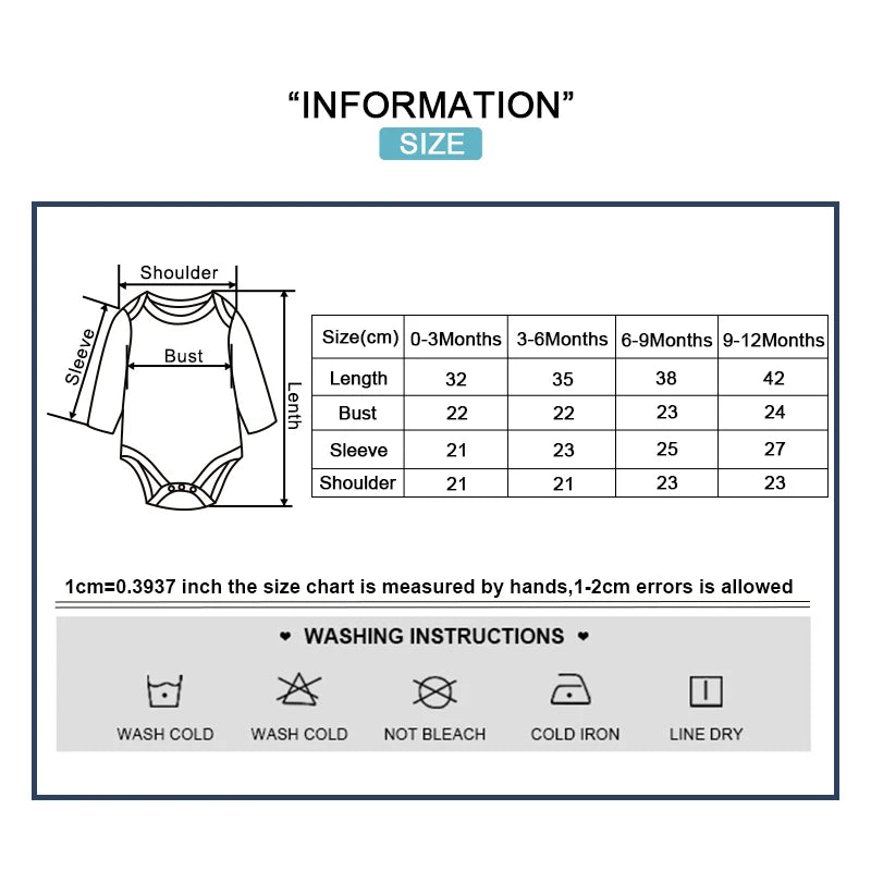 Kiddiezoom Cute 6-Piece Baby Girl Clothing Set Soft Newborn Boy Long Sleeve Bodysuits+Pants Four Seasons Unisex Infant Clothes
