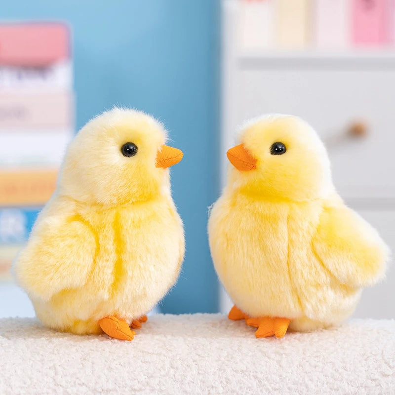Hot Realistic Doll Yellow Plush Toy Artificial Animal 13cm Collection Toy Simulation Chick Doll Animal Stuffed Kid Birthday Gift