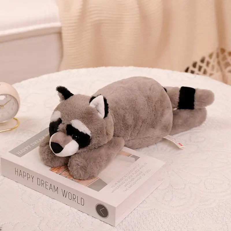 Forest Animal Plush Pillow Decorative Toy For Home Decor Long Arm Raccoon Crocodile Fox Xlmodel