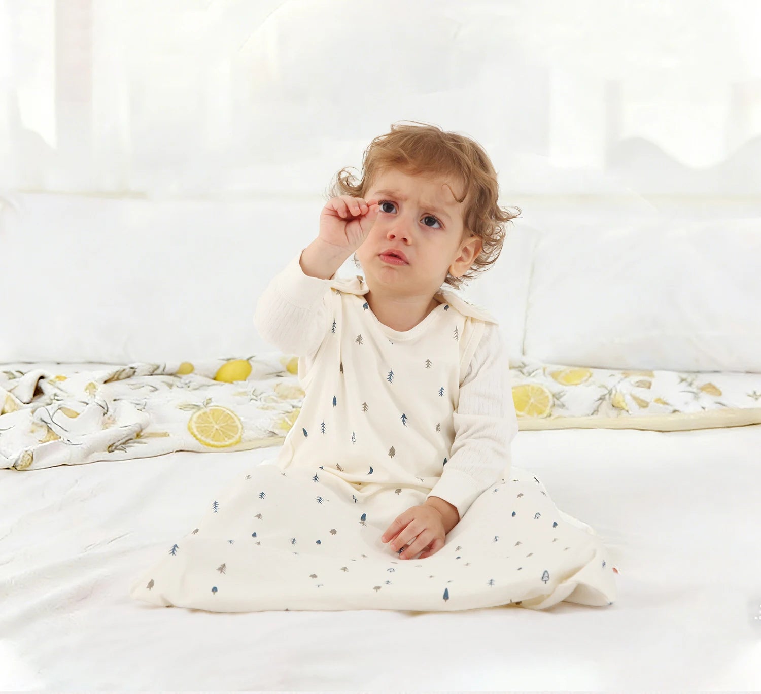 New Sleeveless 100% Cotton Vest Baby Sleeping Bag Thin Breathable Pajamas Anti-Kicking Cocoon for Newborn Envelope Sleep Sack