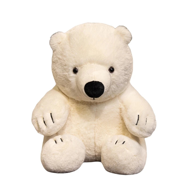 Hot 30cm Imitation White Bear Plush Toys Soft Catoon Stuffed Dolls Kawaii Animals Plush Toys Girls Boys Companion Sleeping Toys