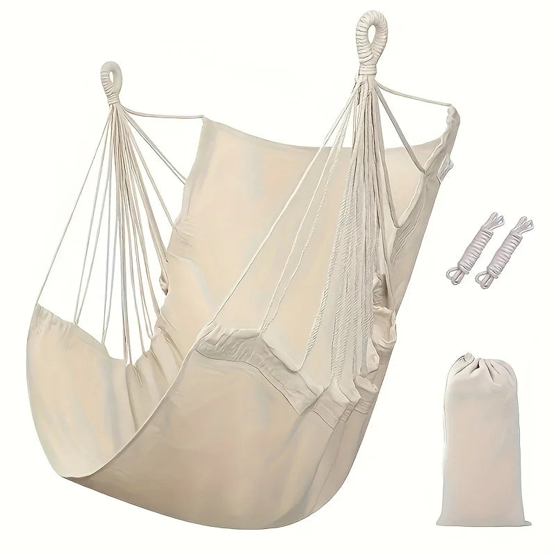 Leisure Fabric Hammock Swing Chair with Storage Bag