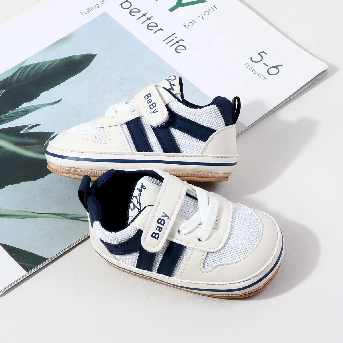 Spring And Autumn Baby Boys And Girls Sports Style Toddler Shoes High Quality PU Leather And Comfortable TPR Sole For 0-18M