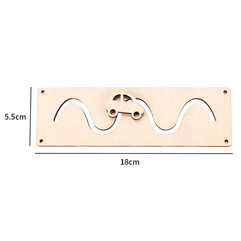 Montessori Busy Board Accessories Wooden Toy for Educational Development and Hands on Learning
