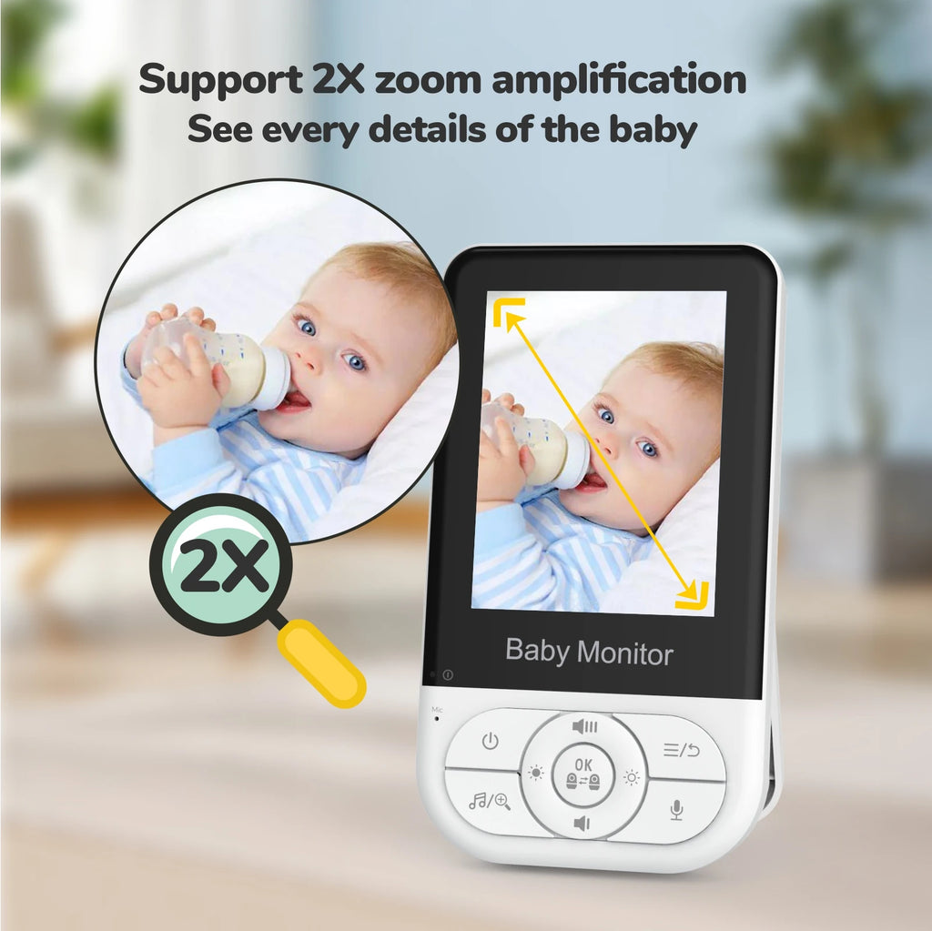 2.8inch 720P Baby Monitor with Camera  2.4G NO WIFI 30 Hours Two-way Communication Night Vision Video Baby Monitor