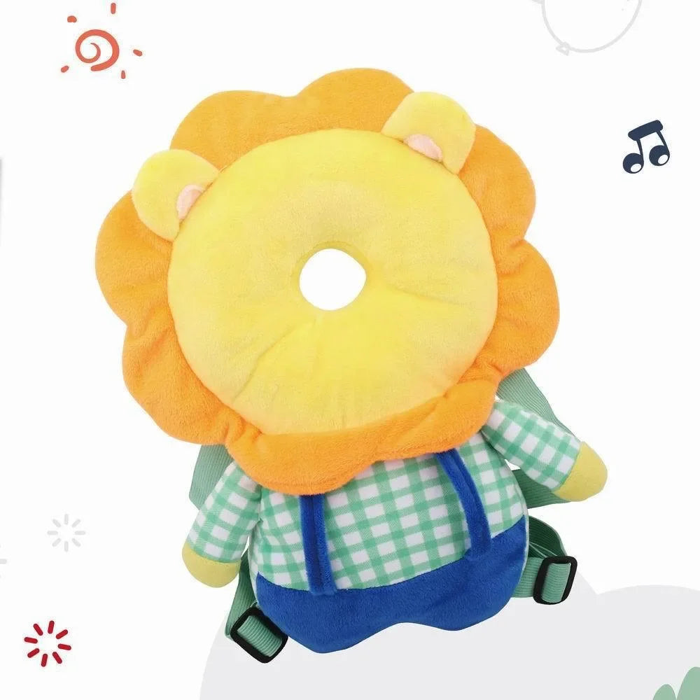 Head Protection Pad For Kids Walking Safety And Backpack Pillow Soft Crystal Velvet Cartoon Security Pillow Cp01