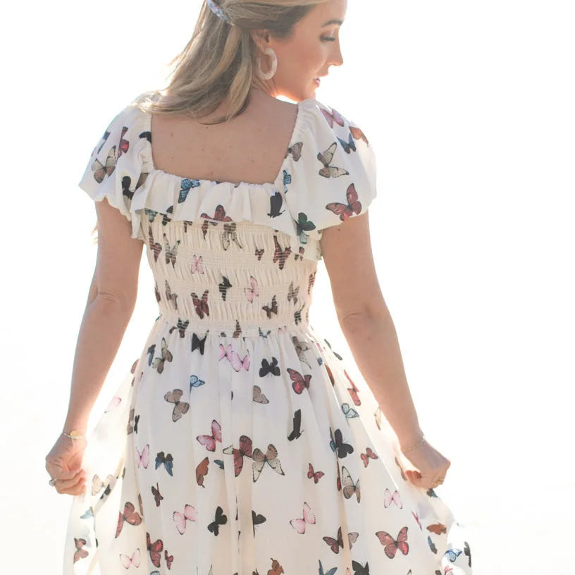 Summer Long Dress Robe Femme Casual Family Matching Outfits Boho Children's Clothing Beach Mother Daughter Dress Vestidos