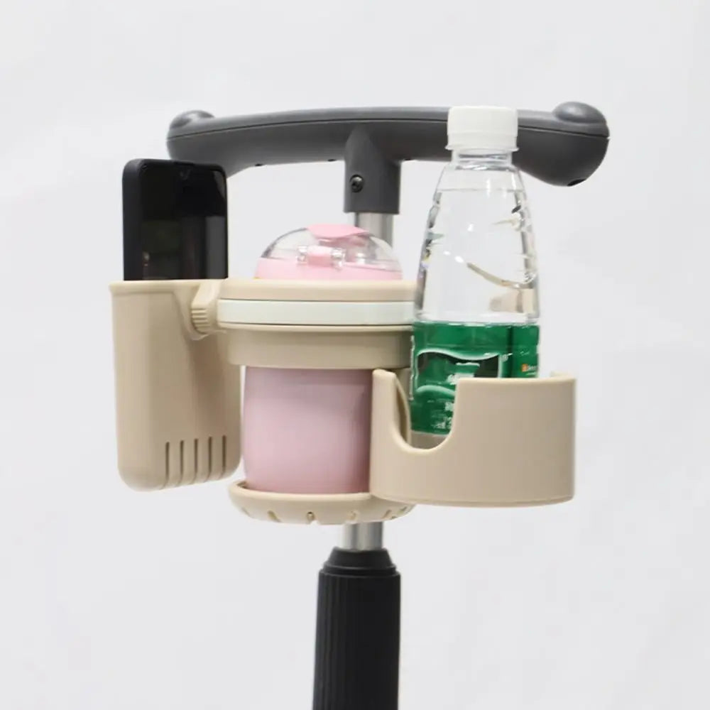 Anti-slip Baby Stroller Cup Holder Easy To Install Adjustable Kids Cup Stand Rotatable Phone Holder