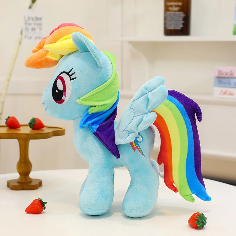 My Little Pony Plush Toy 28cm Cute Pony Stuffed Doll Soft Huggable Rainbow Pinkie Pie Birthday Gift Collection