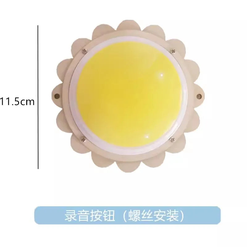 Montessori Busy Board Accessories Leather Buckle Switch Light Plug Wooden Toy Educational Toy Model MBA01