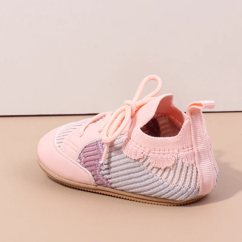 2025 Spring And Autumn 0-18M Baby Boys and Girls Pre-walking Indoor Outdoor Toddler Shoes Casual Sports Style With Soft Sole