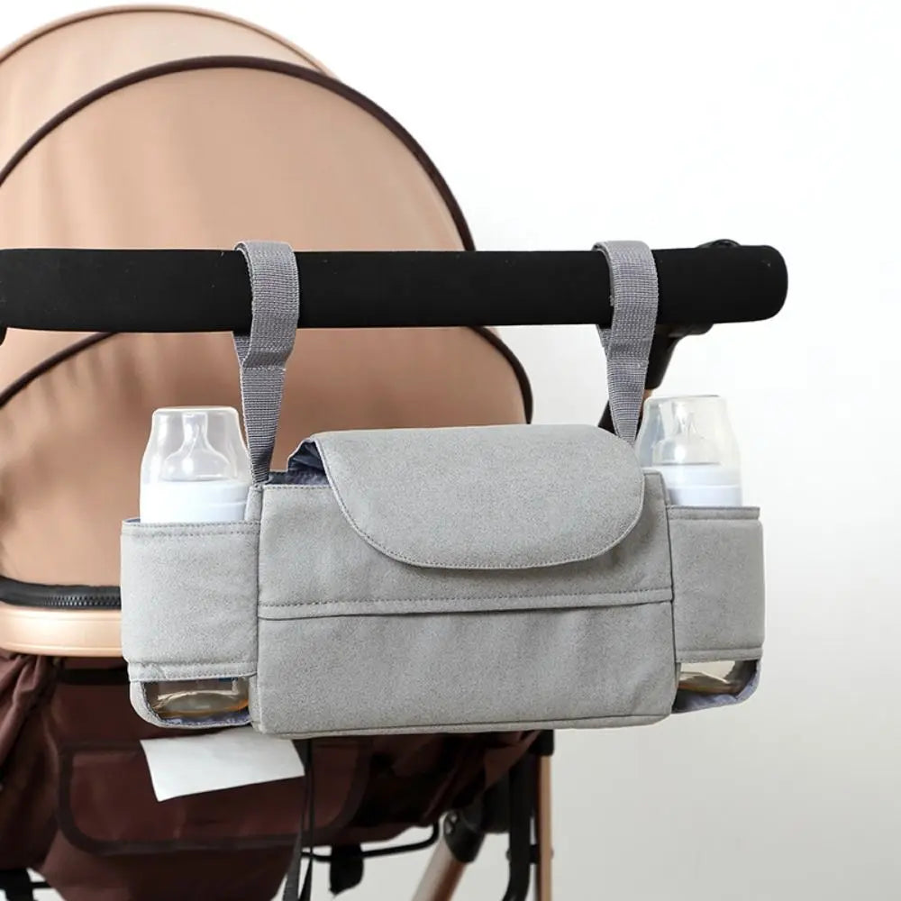 Large Capacity Baby Pram Organizer Multifunctional Insulated Pocket Stroller Hanging Bag wirh Tissue Bag Detachable Design