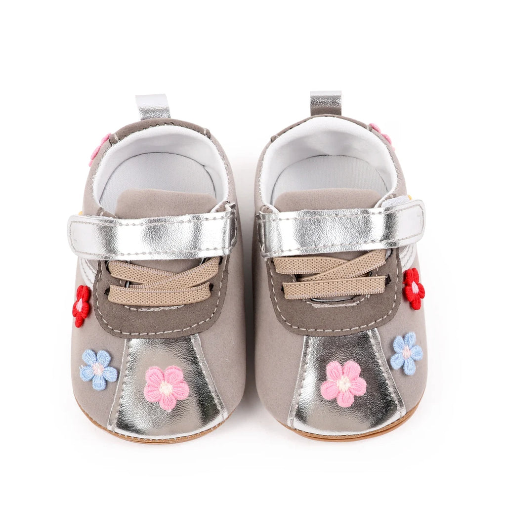 Spring And Autumn Baby Boys And Girls First Walking Toddler Shoes 0-1 Years Old High Quality Sneaker PU Leather TPR Sole