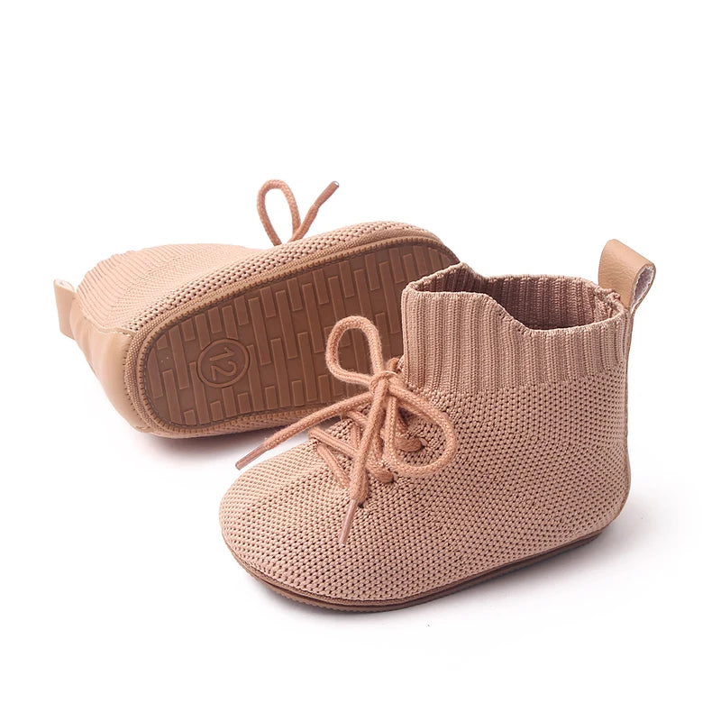 2025 Boys And Girls' 0-1 Years Old High-Top Casual Anti-Slip Softness Toddler Shoes For Sports Activities Baby Shoes