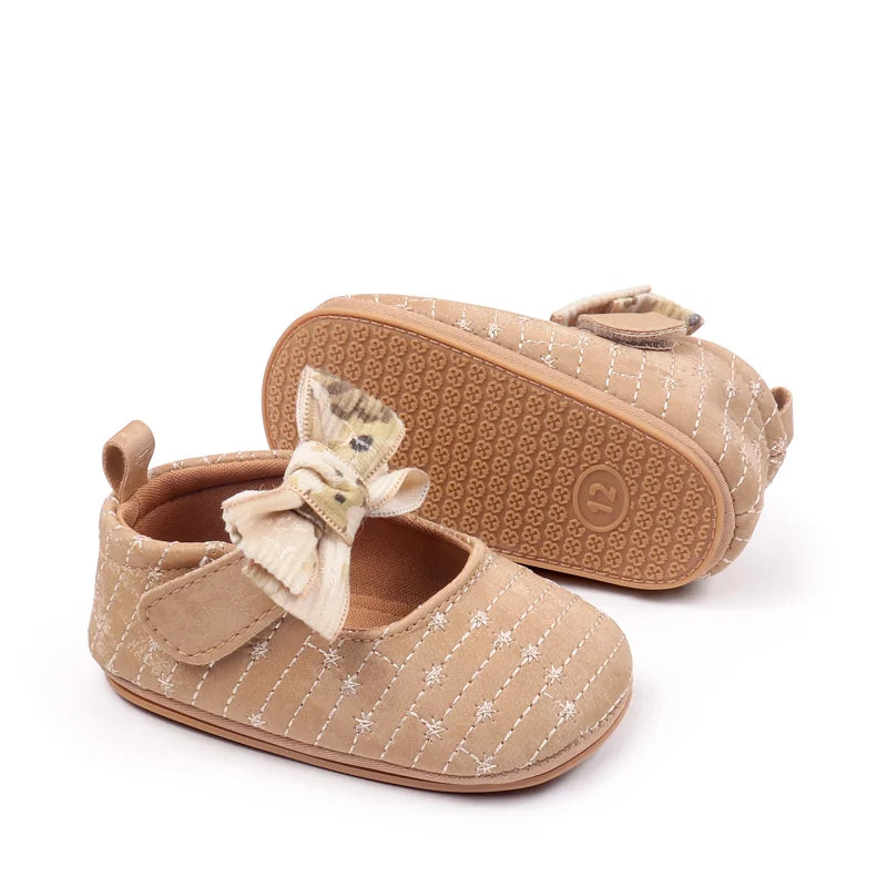 New Spring And Autumn Baby Girls First Walking Indoor Outdoor Toddler Shoes With Fashion Design For 0-18M Baby Princess Shoes