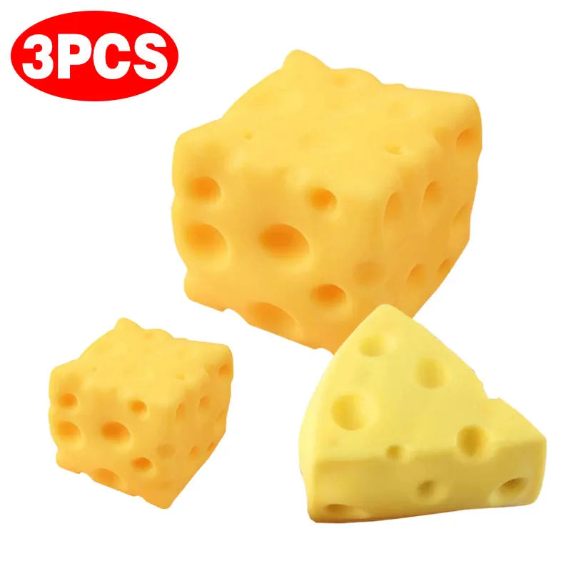 Cheese Squeeze Toy Simulated Cheese Squishy Fidget Toys Low Rebound Shapeable Venting Ball Office Relax Stress Relief Ornament