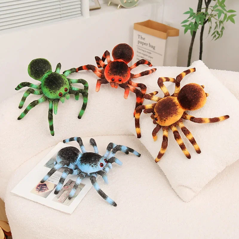 Nice Realistic Tarantula Spider Plush Toy 7 Styles Spooky Stuffed Animal Doll Forhalloween Decor, Prank Gifts And Party Favors
