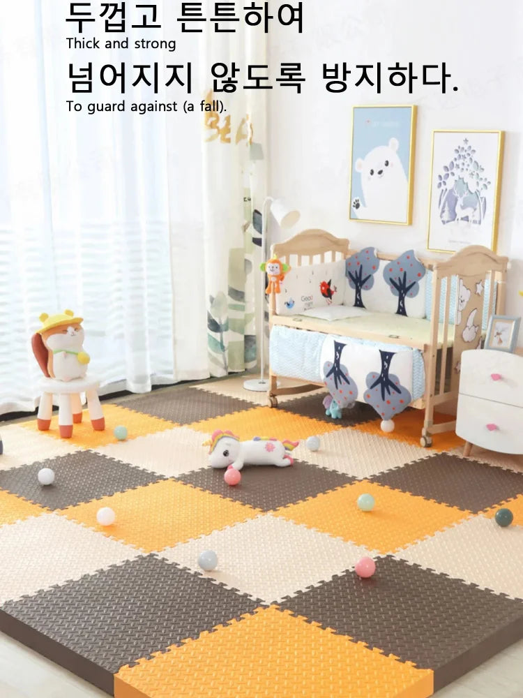 Thickened 2.5cm Baby Play Mat Children's Room Game Mat Carpet Soundproof Playing Activity Gym Mat Puzzle Environmental