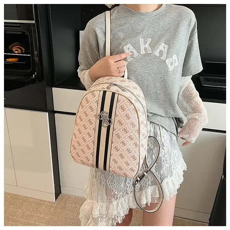 Elegant Leather Vintage Diaper Bag: Luxury Crossbody Handbag For Women With Designer Letter Logo And Large Tote Capacity