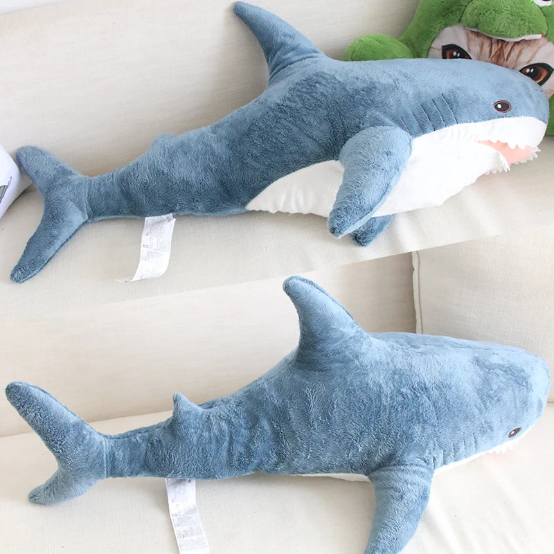 Hot Huggable Big Size Shark Plush Toy Soft Stuffed speelgoed Animal Reading Pillow for Birthday Gifts Cushion Gift For Children