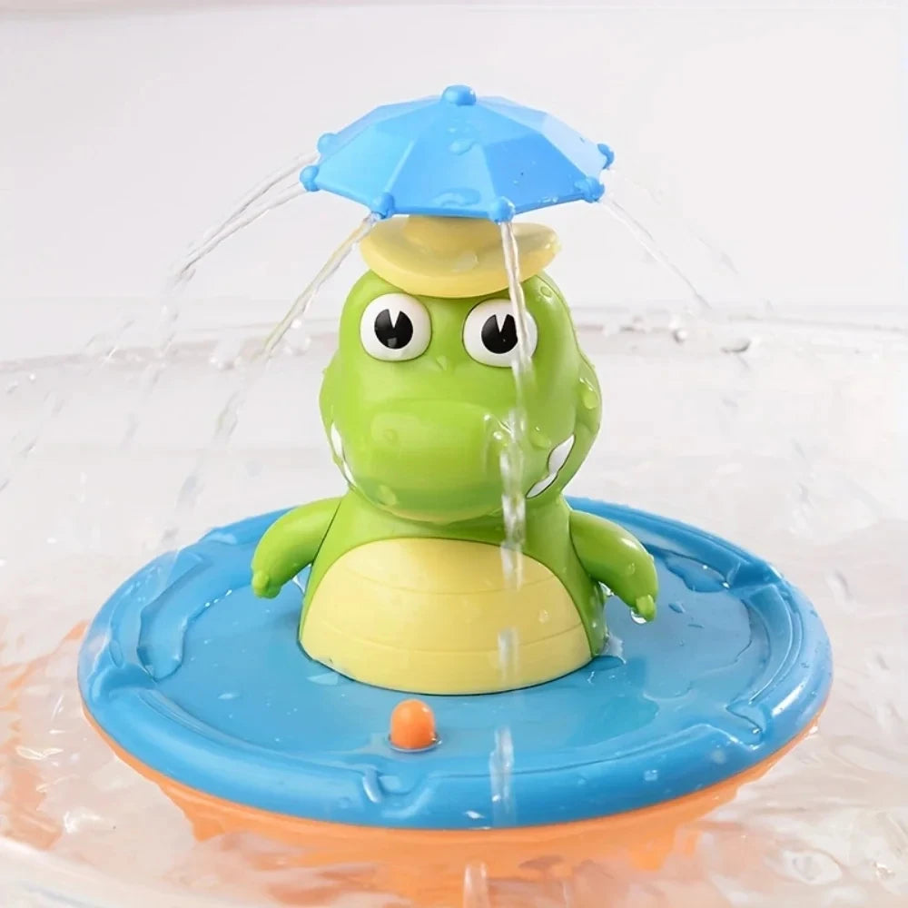 Baby Bath Toys, Glowing Crocodile Water Spray Toys, Multiple Water Spray Modes, Children's Bathroom Swimming Supplies Gifts