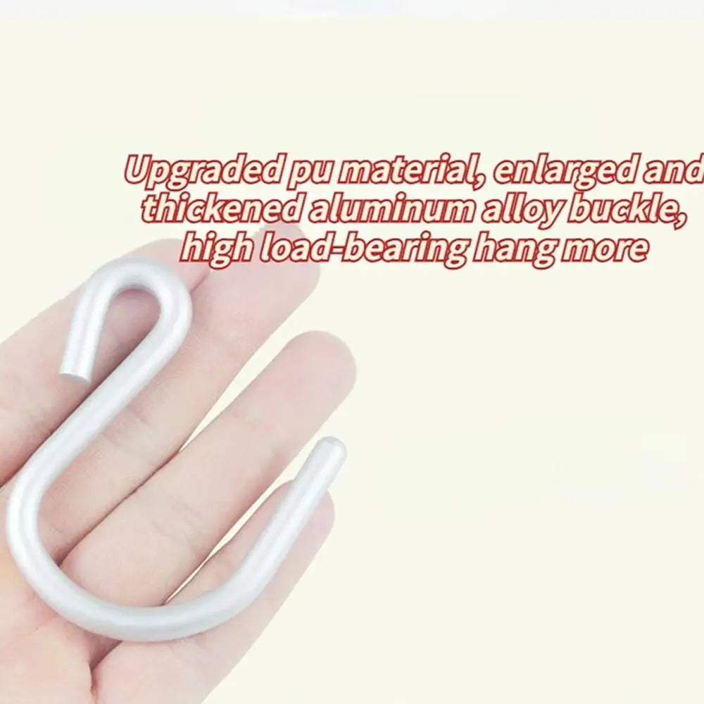 Cartoon S Shape Baby Stroller Hooks PU Solid Color Hanging Hook Stroller Accessories Cartoon Stroller Accessories Baby