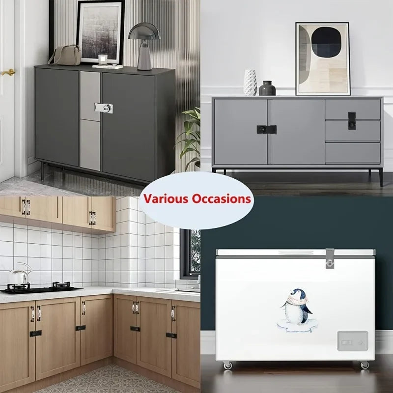 3 Digit Household Security Cabinet Password Locks Keyless Drawer Combination Coded Door Cabinets Home Hardware Zinc Alloy Latch