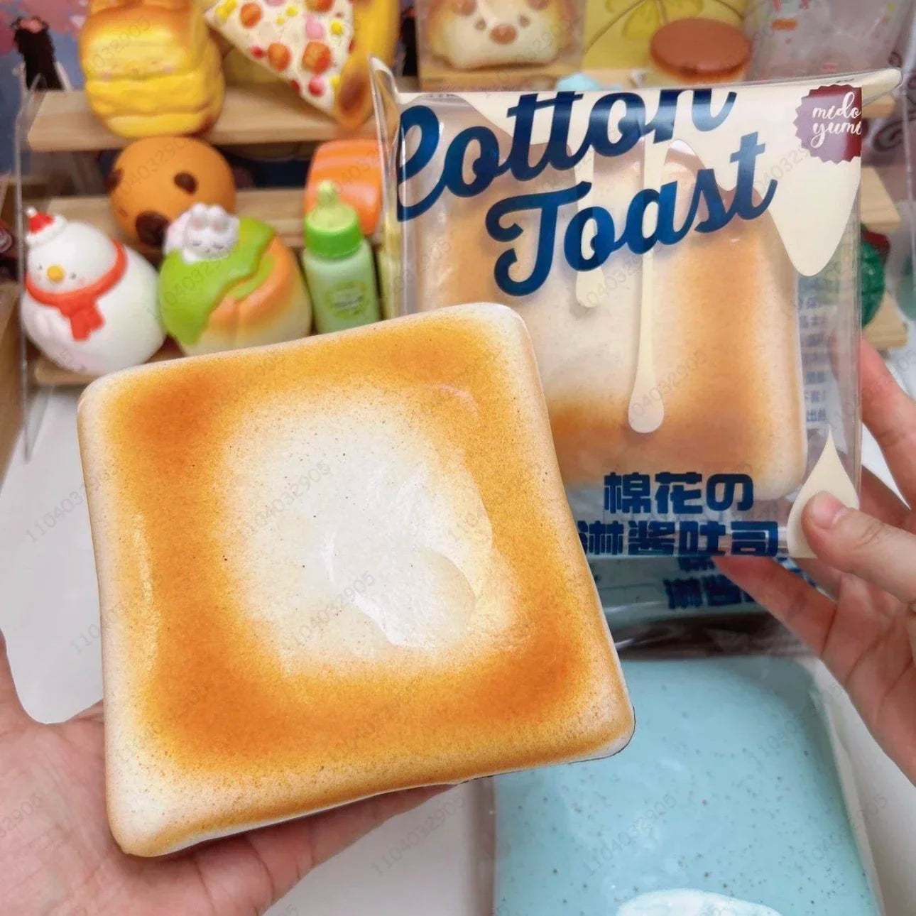 Tender Toast Squishy Mint Chocolate Toast Fidget Toy Soft Bread Squeeze Toy ASMR Anti Stress Toys For Children Gift