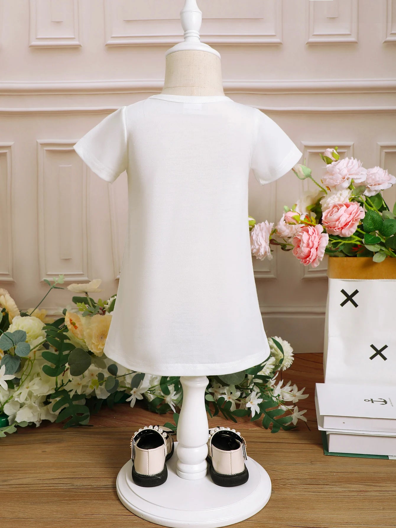 Baby girl Dress, Cute Little Cat Printed Short sleeved Dress, suitable for 0-3 Years old Cute Baby girl Toddler Casual Dress