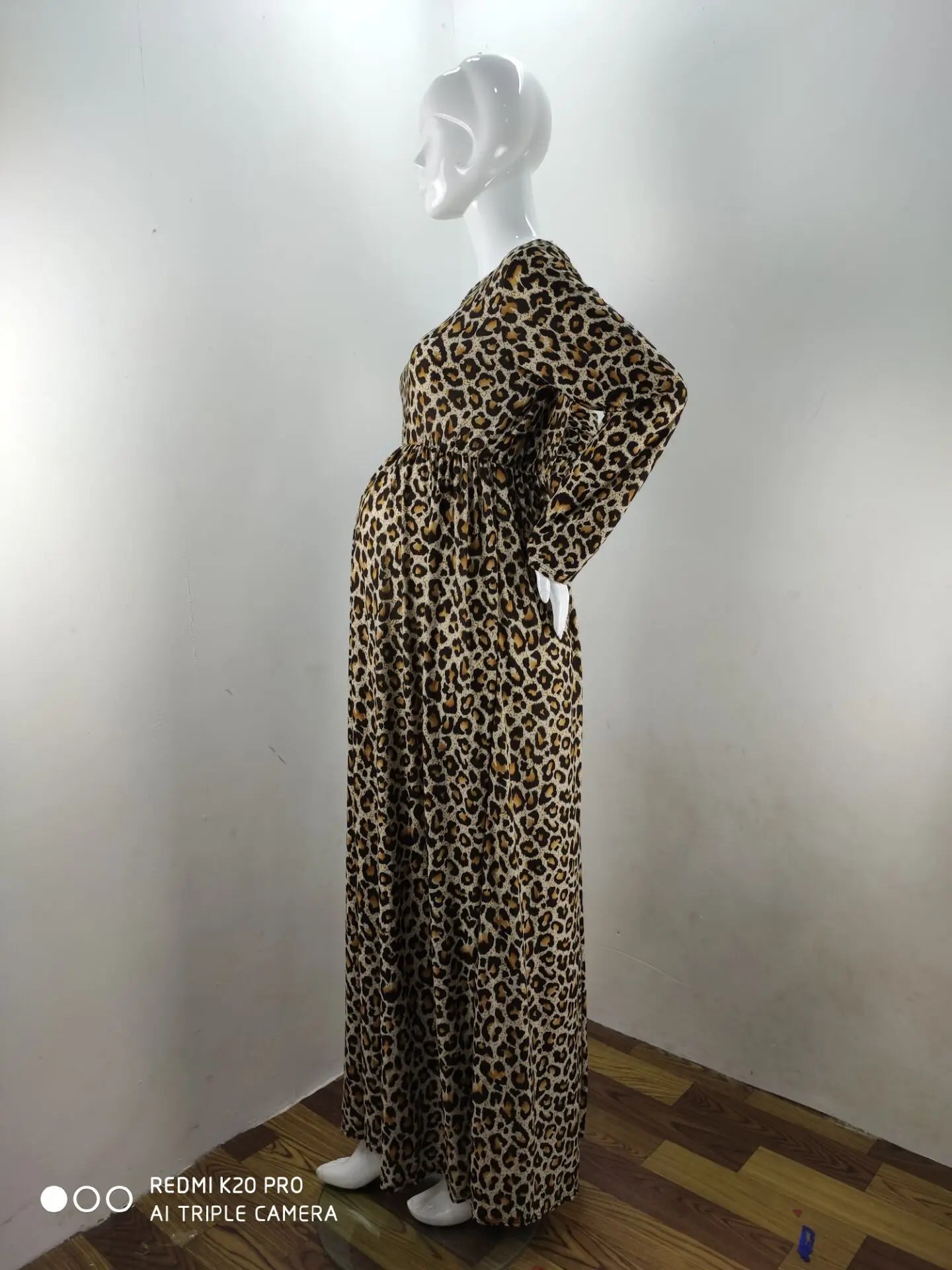 Maternity Long-sleeved Dress