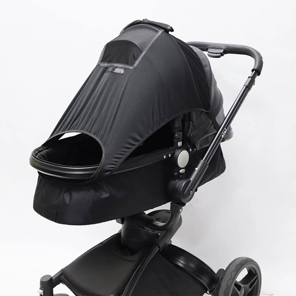Extended Baby Stroller Sunshade Cover Sunscreen Breathable Baby Pram Canopy Lightweight Anti-UV Pushchair Visor
