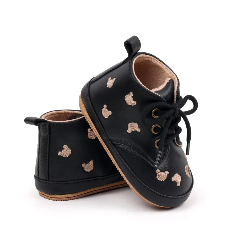 2025 Cartoon Embroidery Baby Girl Boy Fashion Non-slip Shoes Spring Autumn High Quality Newborn Infant Toddler Casual Shoes