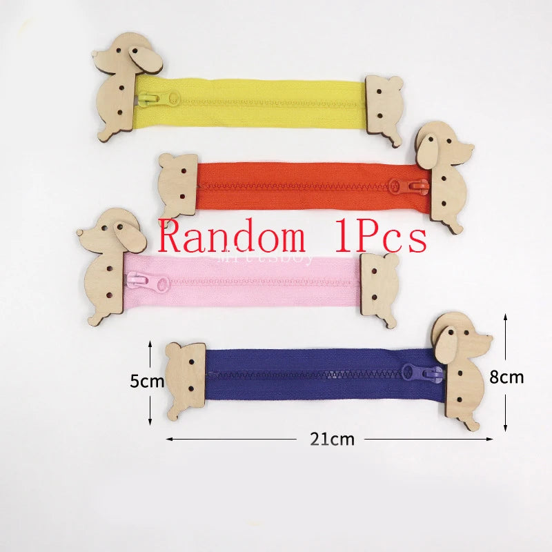 Wooden Busy Board Key Lock Switch Slides Paillette Educational Toy For Early Learning Kls-01