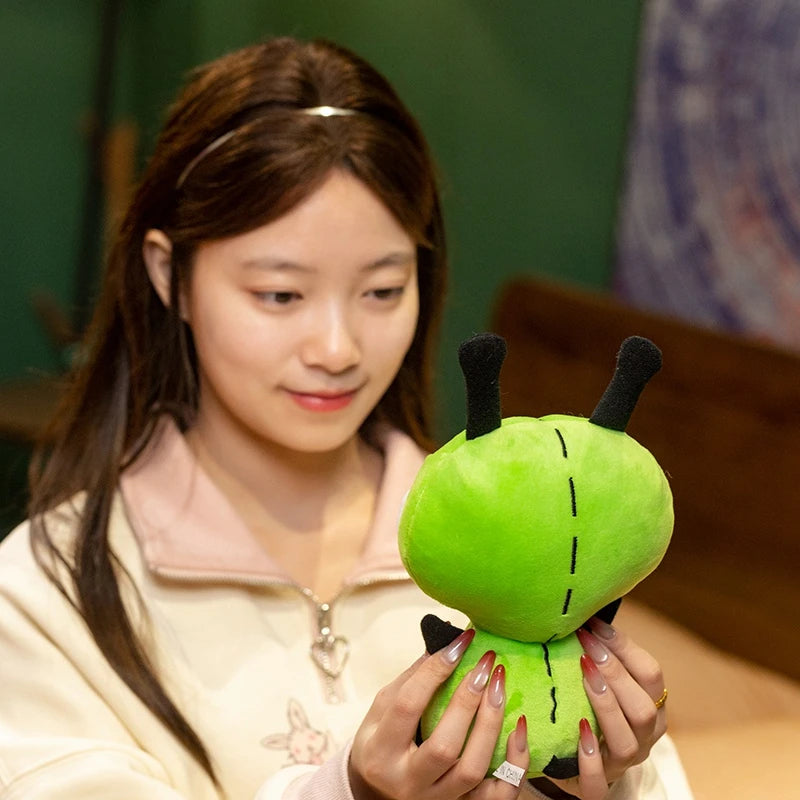 Hot 25cm Alien ET 3D Eyes Green Invader ZIM GIR Dog Plush Figure Toy Soft Stuffed Collectible Christmas Gift Toys for Children