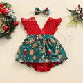 Baby Girl Dress New 2-piece Red Flower Baby Clothing Newborn Girl Lace Dress Princess Skirt Clothing 0-24M Princess Dress