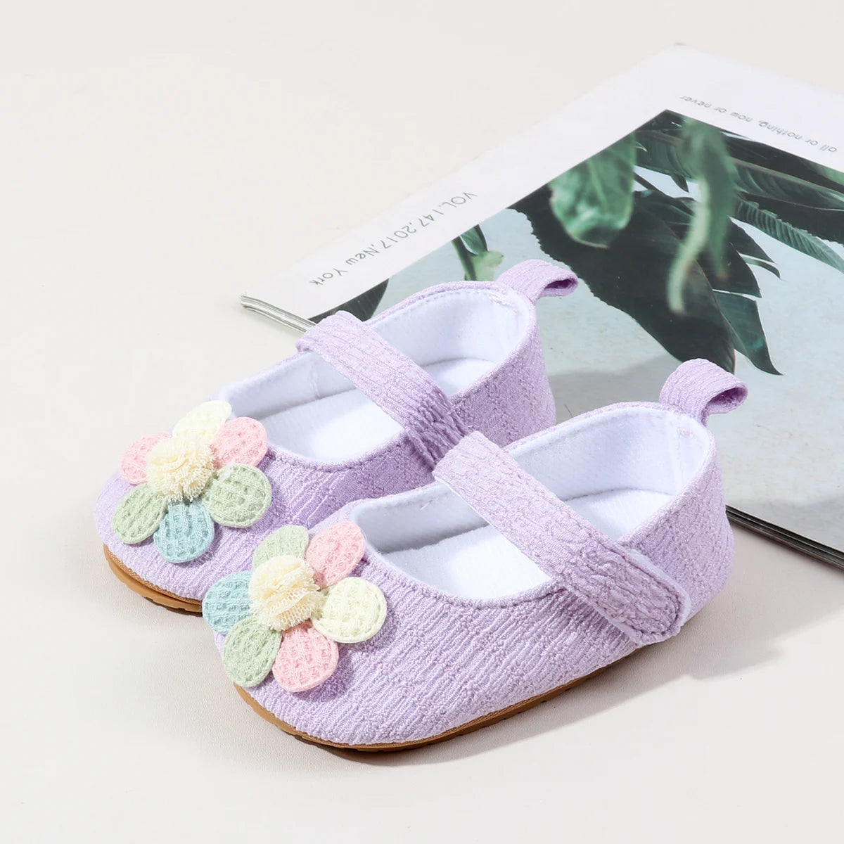 Newborn Infant Baby Girl Kids Shoes Soft Sole Crib Prewalker Toddler Anti-Slip Solid Ruffled First Walkers Shoe Baptism