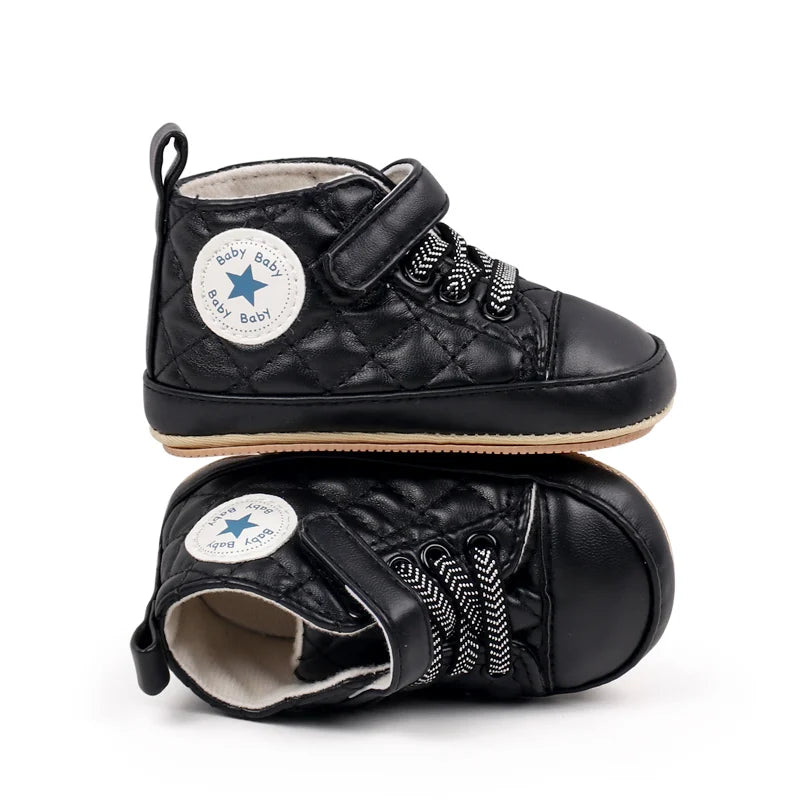 2025 Baby Boy Girl Spring and Autumn Fashion Design TPR Sole Anti Slip Walking Shoes High Quality Breathable Prewalker Shoes