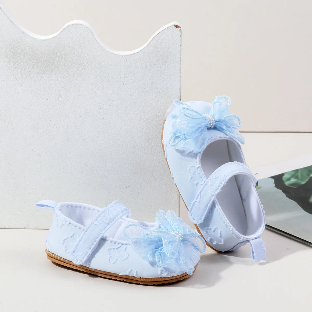 Spring And Summer Baby Girls Princess Shoes Cute Design First Walking Indoor Outdoor Toddler Shoes For 0-18 Months