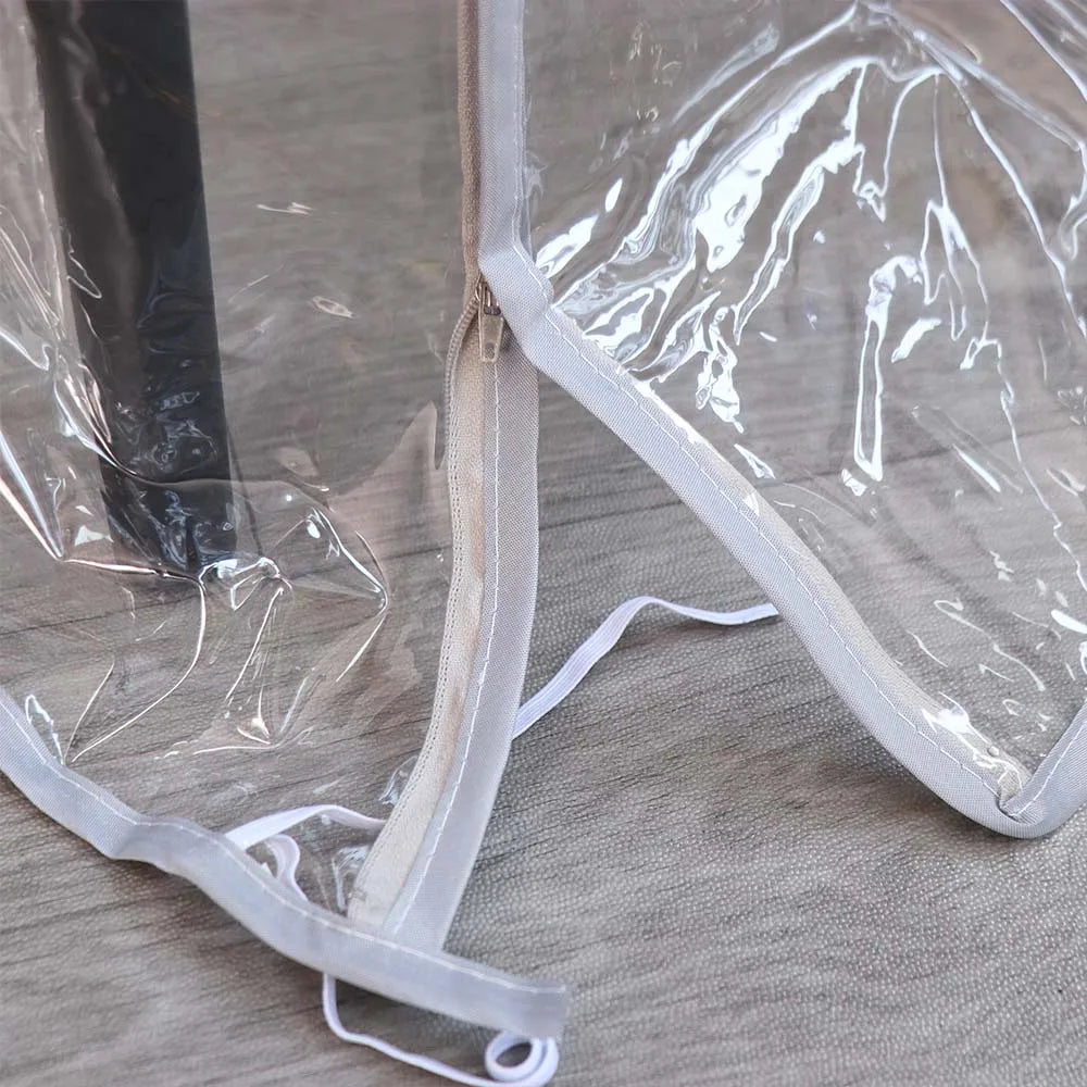 Transparent Baby Umbrella Stroller Rainproof Cover Waterproof Travel Pocket Stroller Rain Cover Nobstructed View