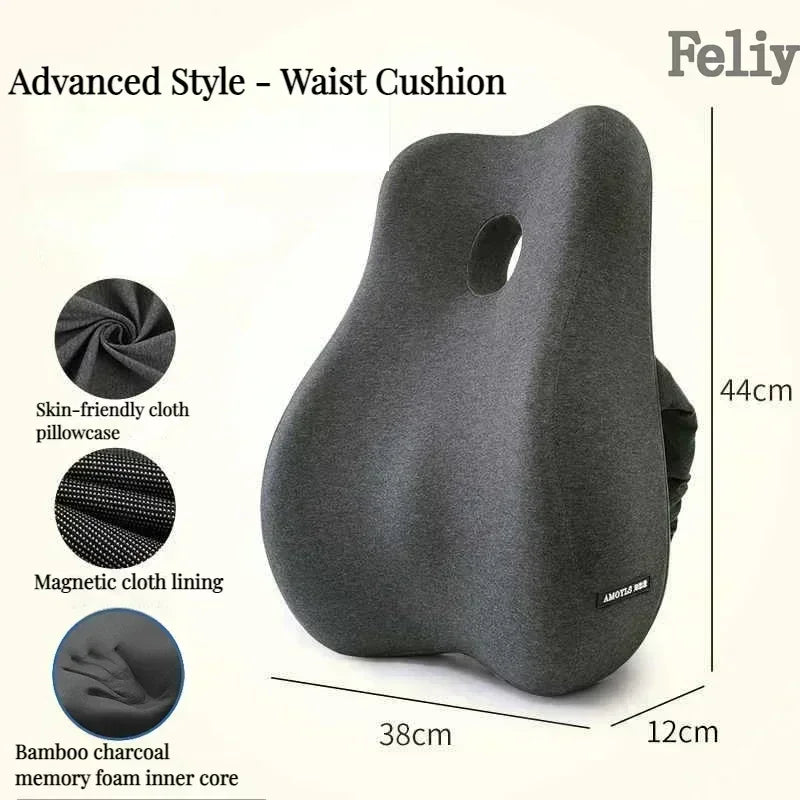 ComfiLife Memory Foam Office Chair Cushion Back Support Lumbar Pillow Model CSM01