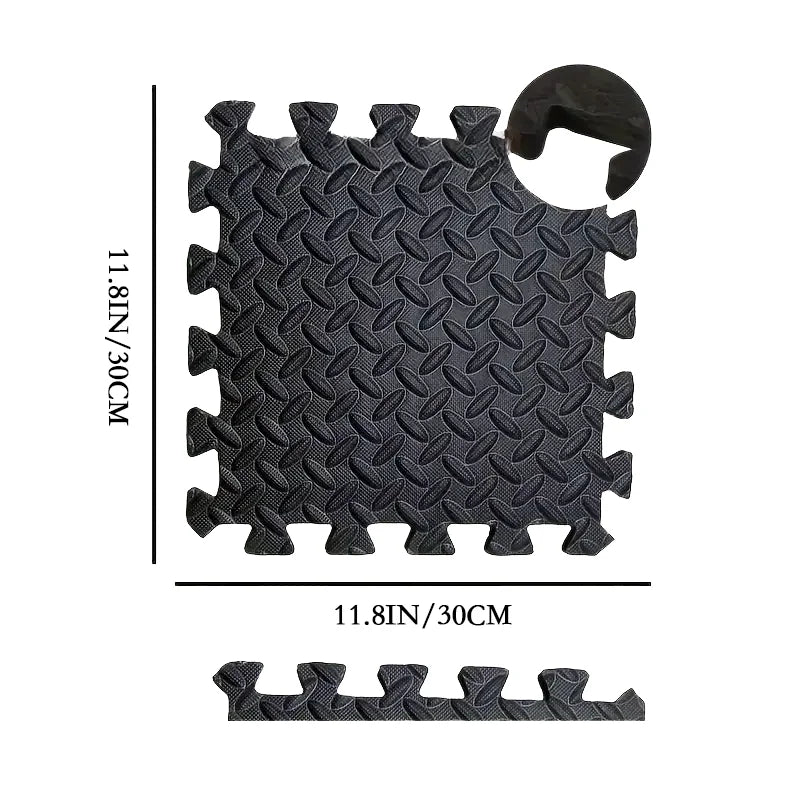 Eva Foam Interlocking Floor Tiles 30x30x1 Cm Puzzle Gym Mat For Indoor Home Gym Exercise Areas