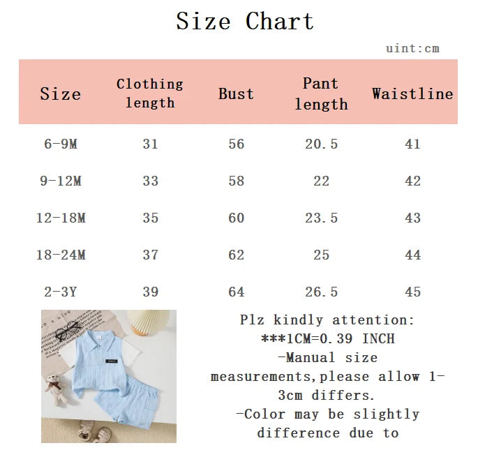 Summer Baby boy Set lapel Blue Striped Top and Shorts 2-piece Set for  Handsome 0-3 Year old Baby boy Casual Set Baby Clothing