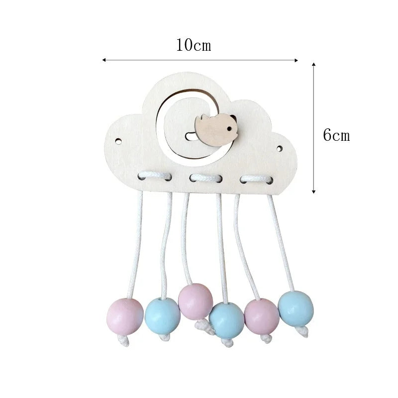 Montessori Busy Board Educational Toy Mirror Animal Gear Cloud Puzzle Model MB-01 For Ages 3 Up