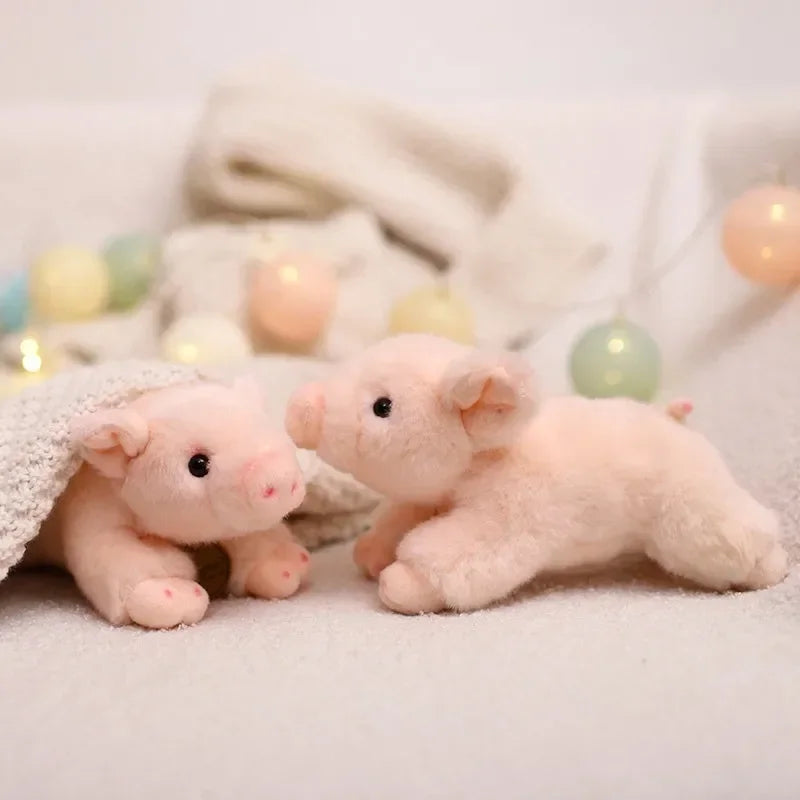 Lifelike Pig Plush Toy Soft Stuffed Animal Simulation Piggy Doll Cute Birthday Gift for Girls And Boys