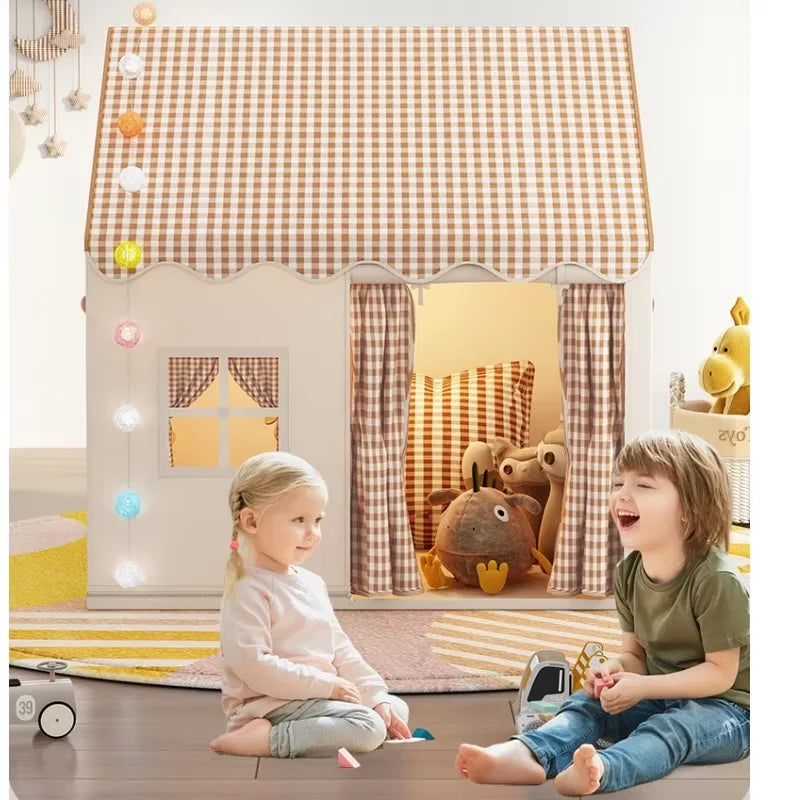 Kid Toys Tipi Tent Princess Girl Castle Play House Children Small House Folding Playtent Baby Tent Chrismas Gift No Light Ball