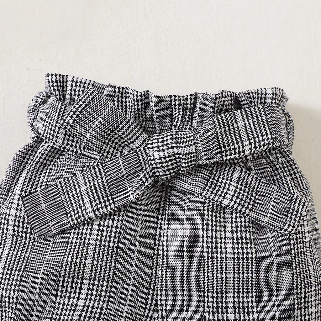 2pcs  Baby Girl Polka Dot Short Sleeve Bodysuit+ Plaid Shorts Summer Set for Cute Baby Girls aged 0-18 Months Daily Dressing